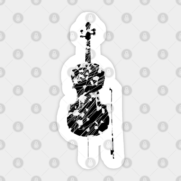 Double Bass Sticker by GramophoneCafe